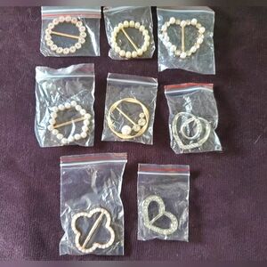 Elegant Gold and Silver T-shirt Clips